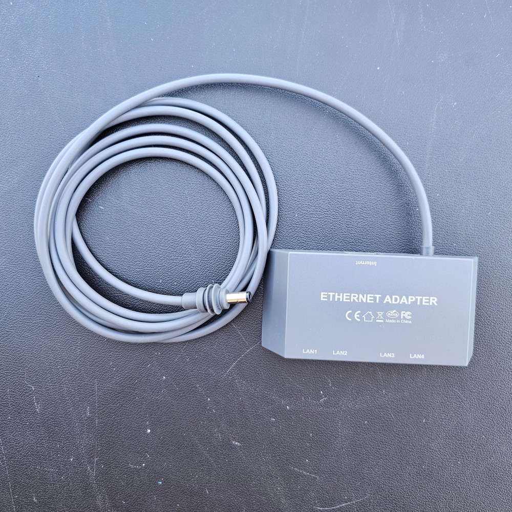 Hugener STK17 Ethernet Adapter‎ 4 Port LAN Hub 1 Gbps Multi Port Gray Wired Hub
